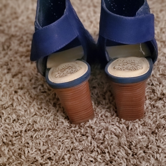Vince Camuto Blue Open-Toe Open-Heel Bootie - Picture 3 of 3